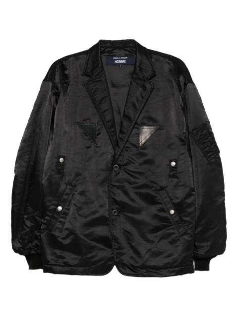 single-breasted buttoned coat