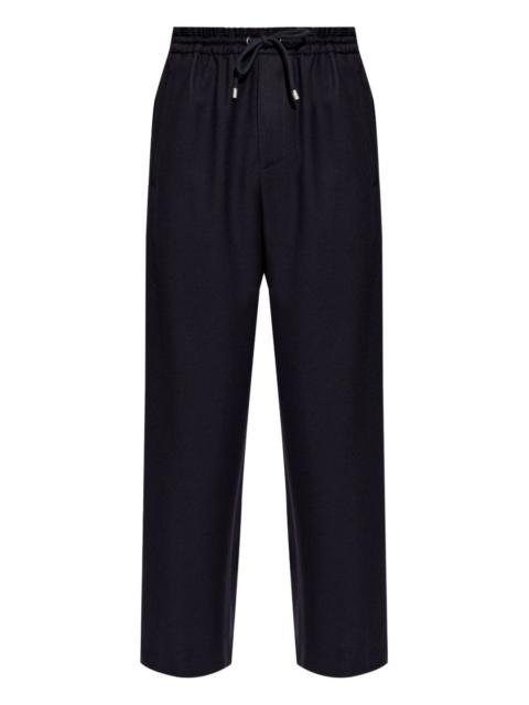 drawstring logo track pants