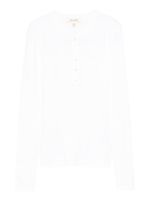 Jordan Henley long-sleeve buttoned polo top