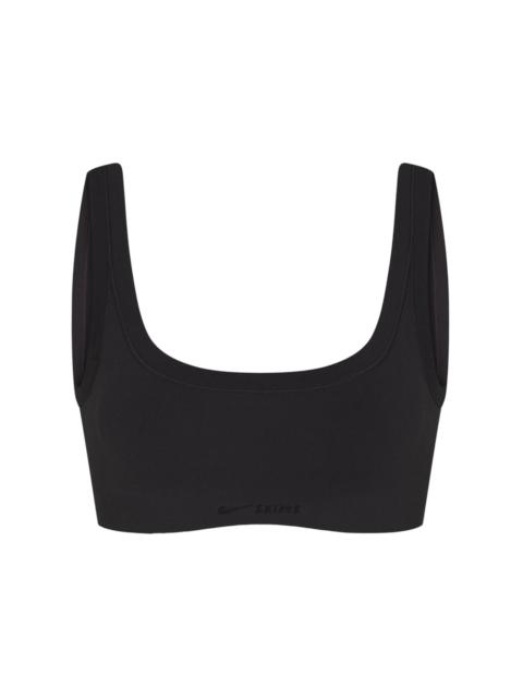 Nike x SKIMS Women's Vintage Seamless Scoop Neck Bra Obsidian
