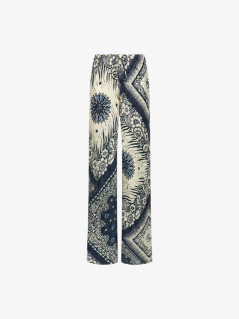 Bandana Print Palazzo Pants