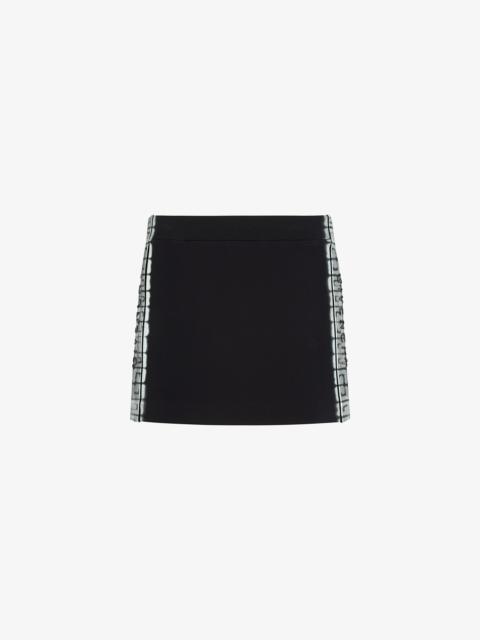 GIVENCHY MINI SKIRT WITH TAG EFFECT 4G WEBBING