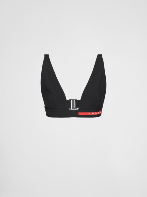 Stretch jersey swimsuit top