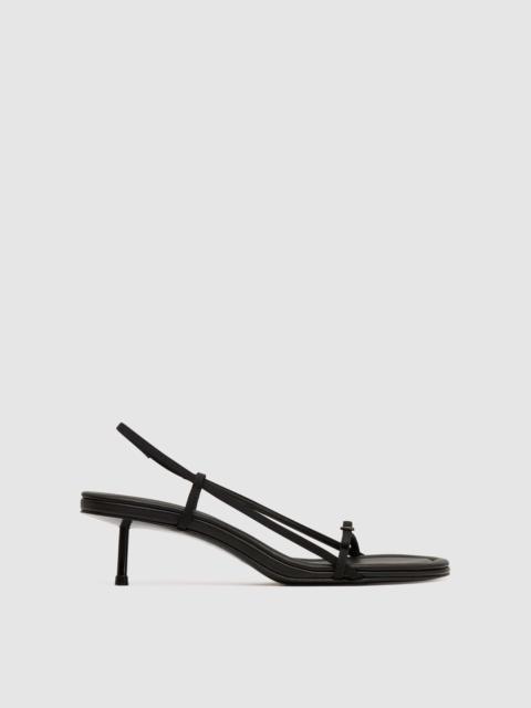 Petit Belt Sling Back Heel - Black