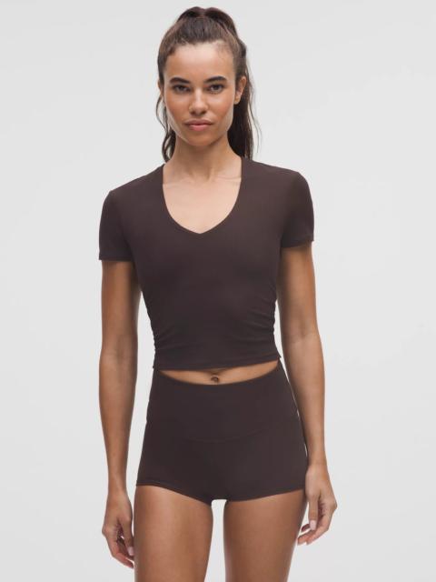 All It Takes Ribbed Nulu V-Neck T-Shirt *B–D Cups