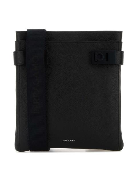 Black Leather Crossbody Bag