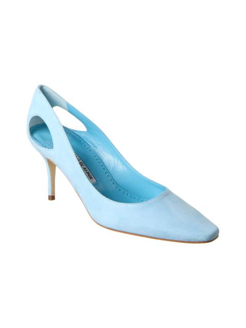Manolo Blahnik Toplaca 70 Suede Pump