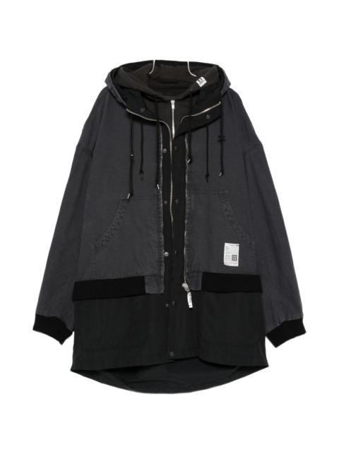 hooded zip coat