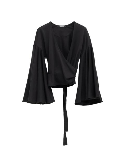 tie-fastening blouse