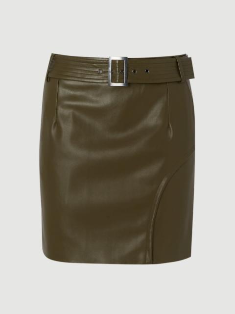 Faux Leather Mini Skirt