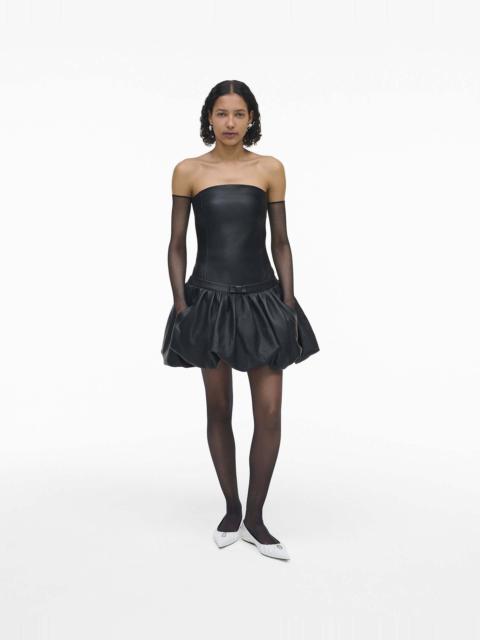 THE LEATHER BUBBLE DRESS