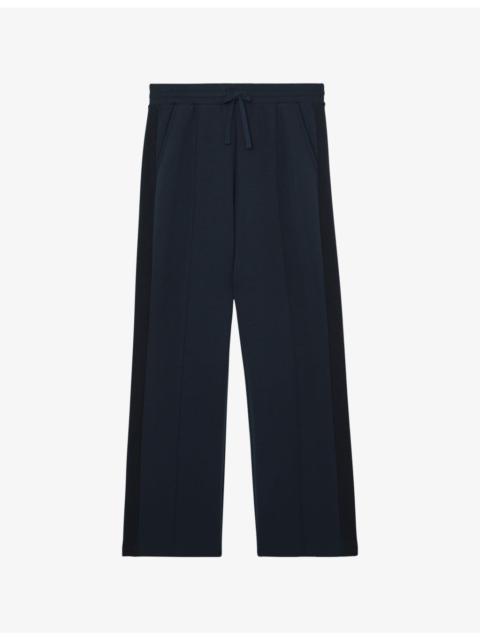 Bella Side-Stripe Stretch-Jersey Jogging Bottoms