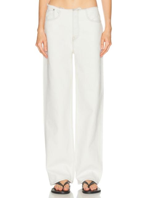 Jordan Low Rise Frayed Waist Boyfriend