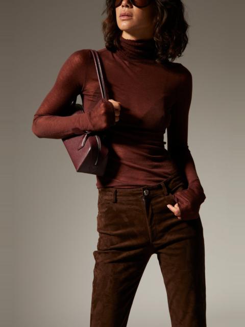 AMERICANO TISSUE CASHMERE MOCK NECK