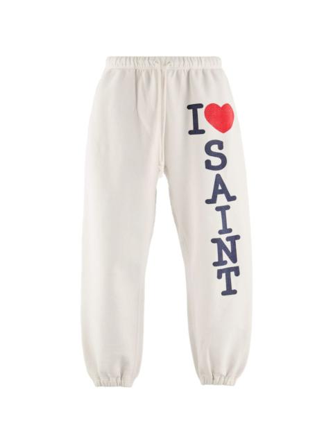 I Love Saint track pants