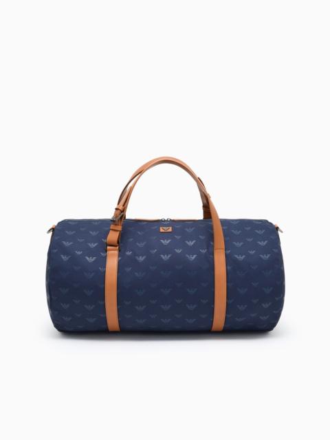 ALL-OVER EAGLE CANVAS WEEKEND BAG