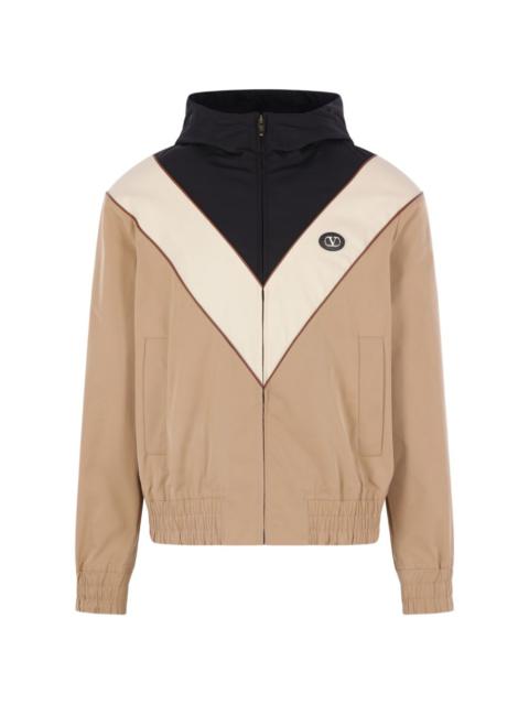 hooded zip bomber jacket