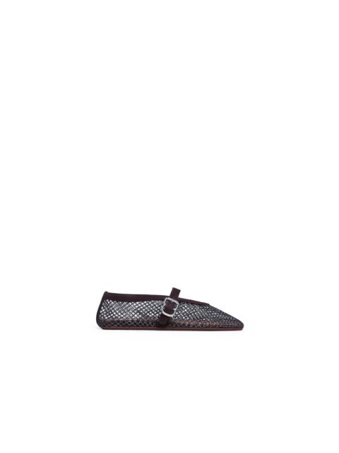 BALLET FLATS IN STRASS FISHNET