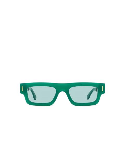 low-profile rectangular sunglasses