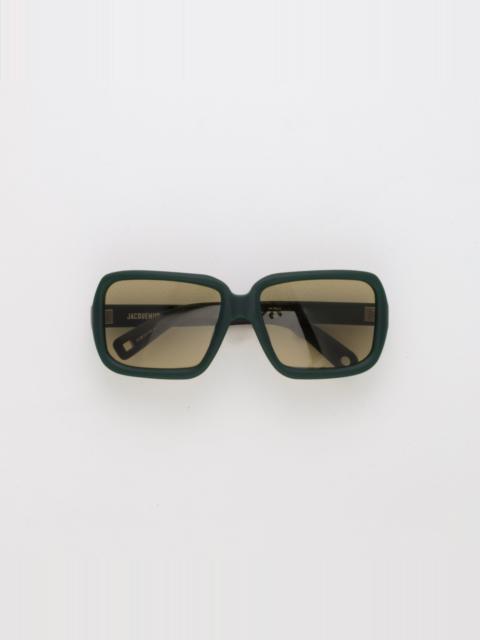 Cabana Oversize Sunglasses in Matt Green