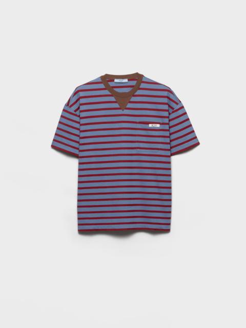 Oversized striped jersey T-shirt