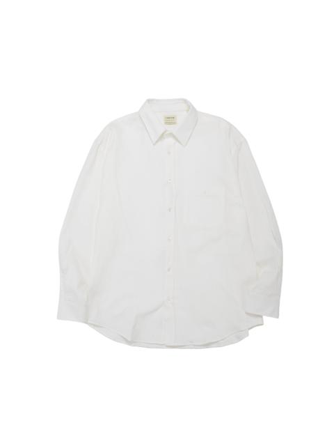 Oversized Shirt Cotton Hemp White
