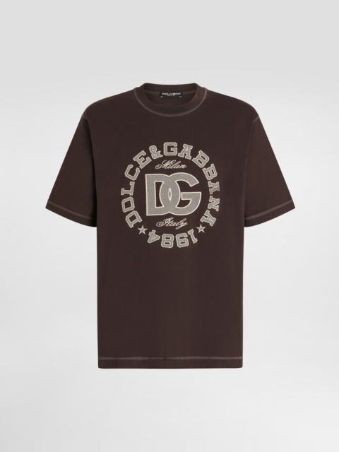 Cotton t-shirt with embroidery