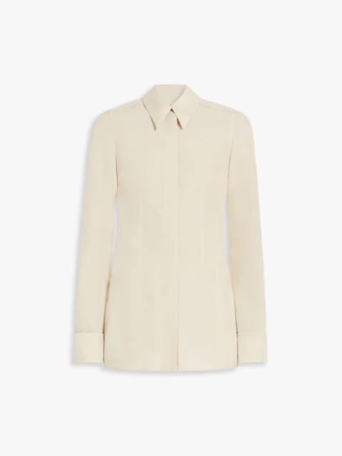 Shirt with cut-out back detail