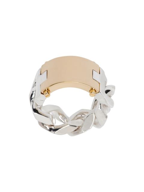 Gold & Silver Curb Chain Ring