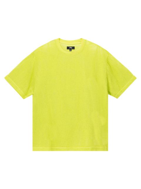 Stussy Cotton Mesh Short-Sleeve Crew 'Lime'