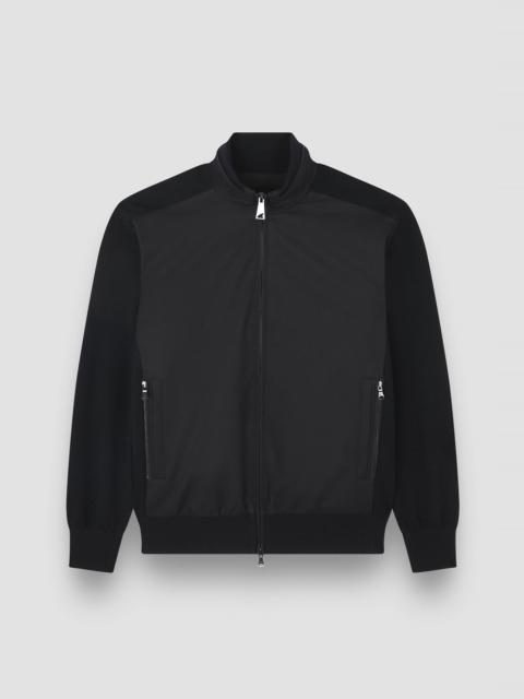 X-SOFT HYBRID ZIP-UP SWEATER IN SOFT COOL TOUCH WOOL AND TYPHOON®