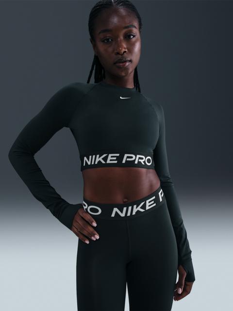 Nike Pro Women's Dri-FIT Cropped Long-Sleeve Top