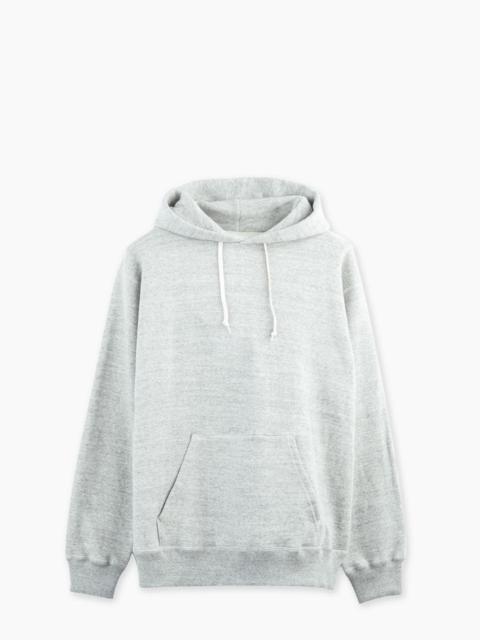 ORSLOW LOOPWHEEL HOODED SWEATER HEATHER GREY