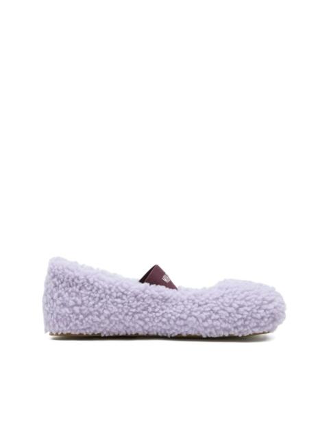 shearling ballerina flats