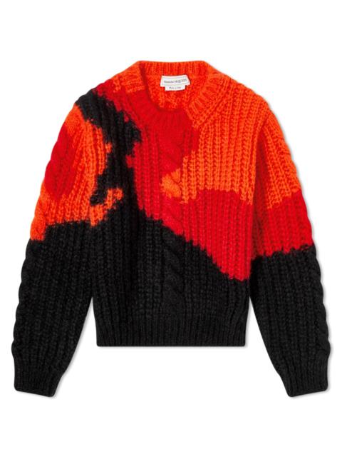 Alexander McQueen Mohair Neon Knit