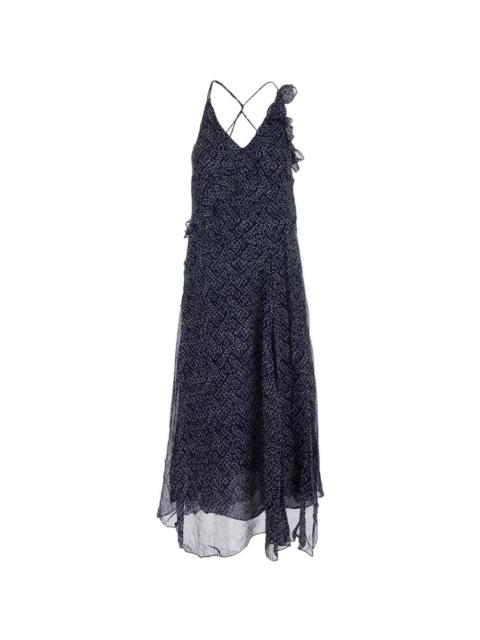 Luxie ruffled maxi dress