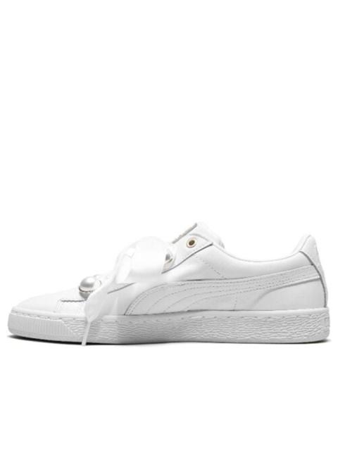 (WMNS) PUMA Suede Platform Bling 'White' 366732-01