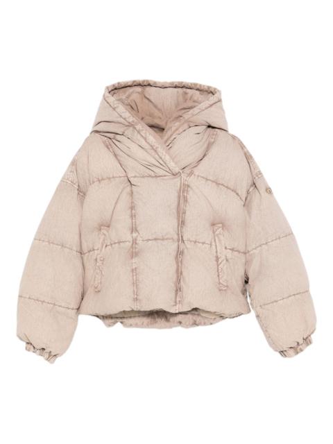 hooded padded jacket