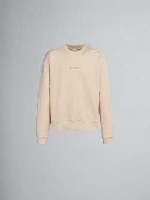 IVORY SWEATSHIRT WITH LOGO