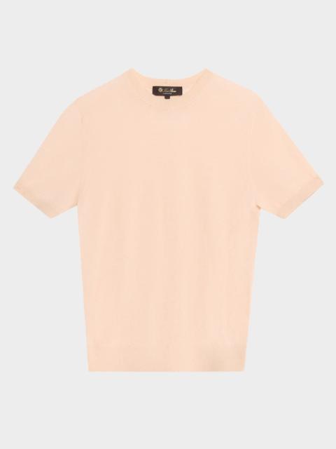 Camino Cashmere-Silk Crewneck Sweater