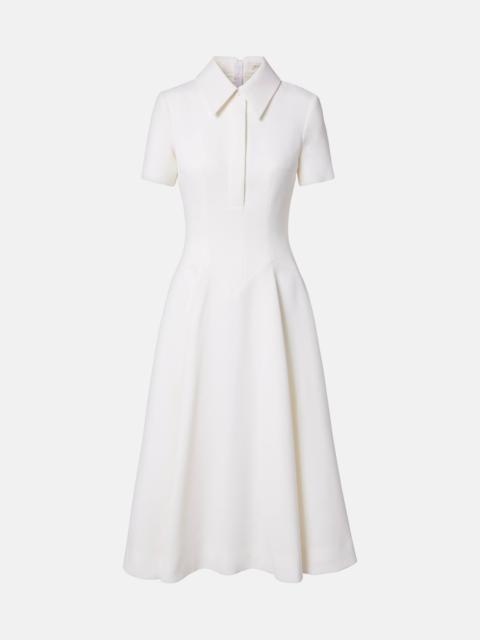 Jody pleated wool midi dress