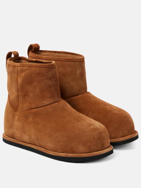 Heidi shearling-lined suede ankle boots