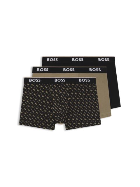 THREE-PACK OF STRETCH-COTTON TRUNKS