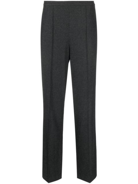 high-waist tailored tapered trousers
