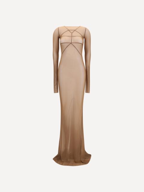 Long transparent tulle Dress