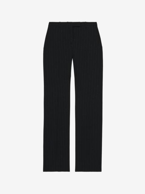 Pinstriped Tailored Trousers