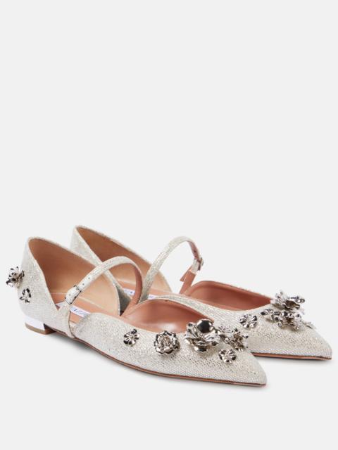 Bloom embellished ballet flats