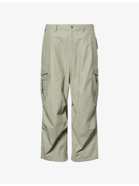 Ripstop Straight-Leg Cotton Cargo Trousers