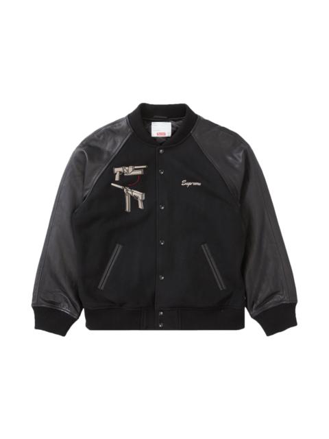 Supreme Aeon Flux Varsity Jacket Black