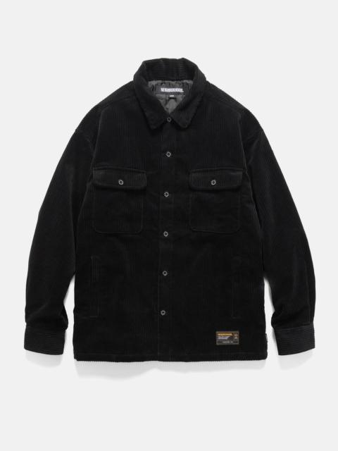 Corduroy CPO Shirt LS Black